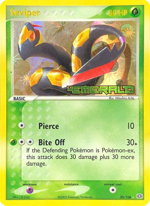 Seviper (20/106) (Stamped) [EX: Emerald] - for just $9.20! 
