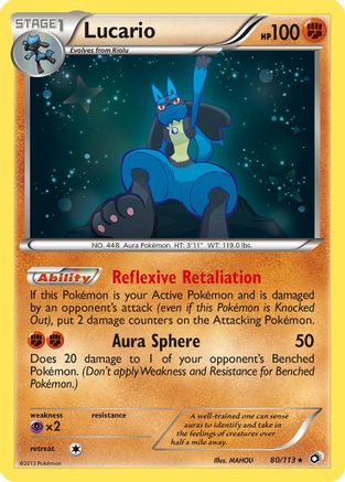 Lucario 080/113 - Legendary Treasures Holofoil - for just $2.94! 