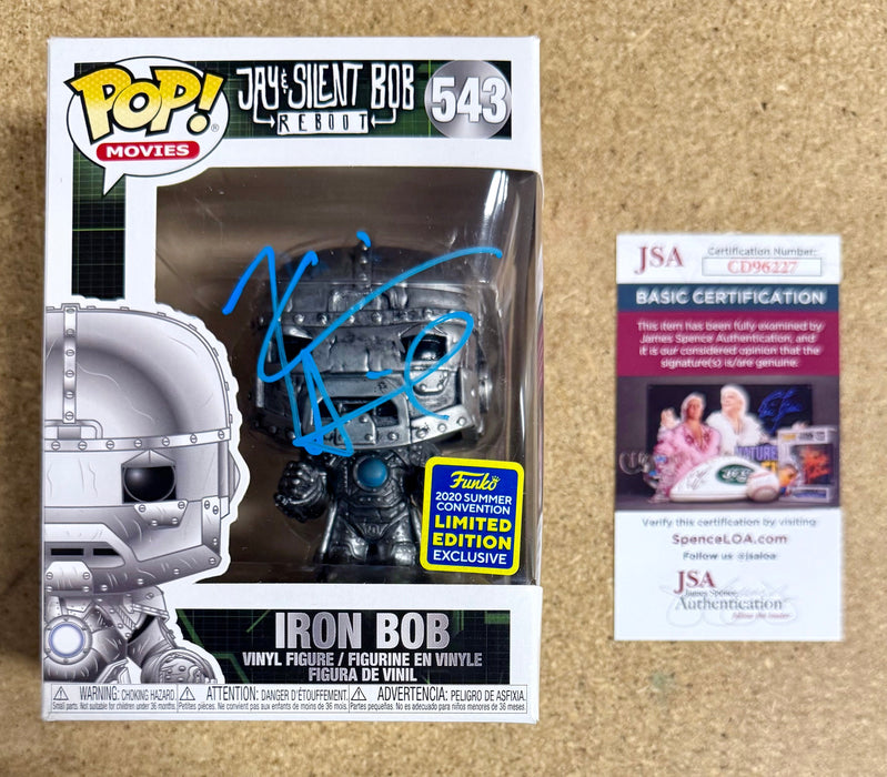 Kevin Smith Signed Iron Bob Funko Pop! #543 Jay And Silent Bob Reboot SDCC 2020 Exclusive With JSA COA - for just $85! 
