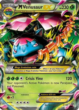 M Venusaur EX 002/146 - XY Base Set Holofoil - for just $5.89! 