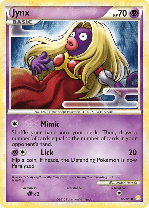 Jynx (69/123) [HeartGold & SoulSilver: Base Set] - for just $0.20! 