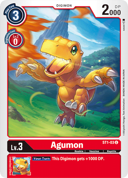 Agumon [ST1-03] [Starter Deck: Gaia Red] - Just $0.09! Shop now at Retro Gaming of Denver