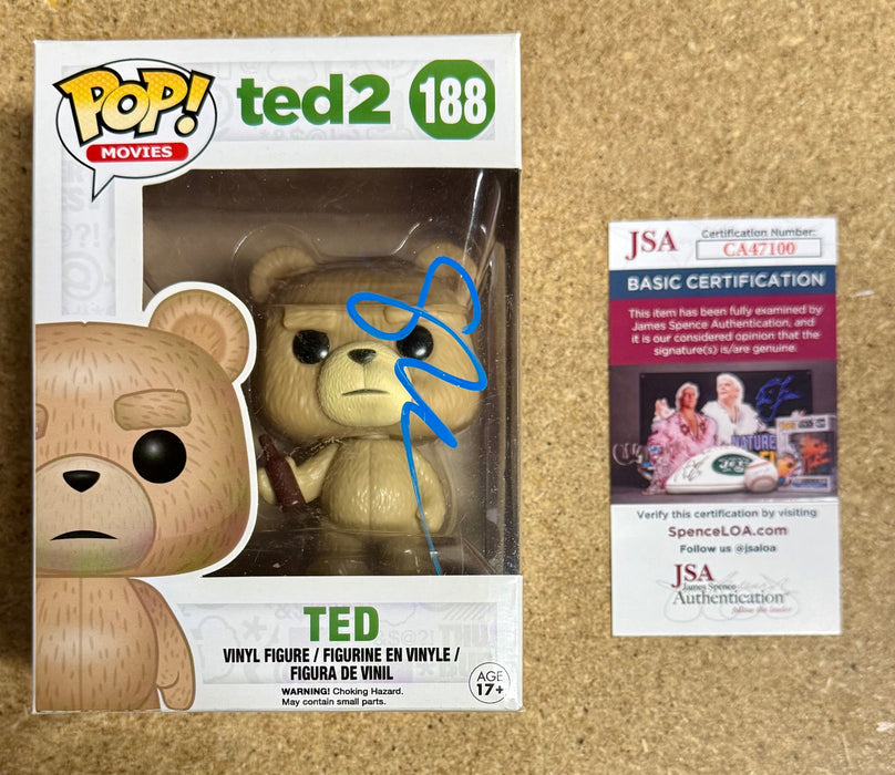 Seth MacFarlane Signed Ted 2 Vaulted Funko Pop! #188 With JSA COA - for just $500! 