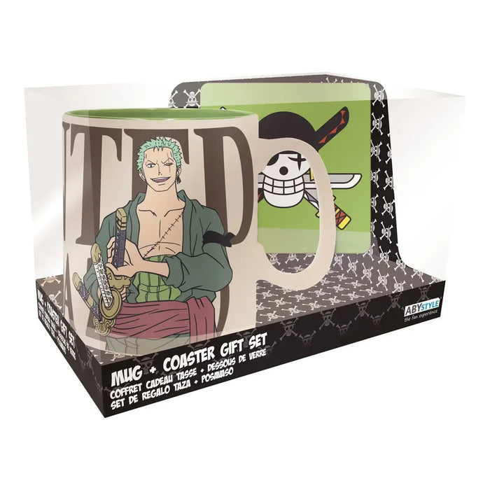 One Piece Zoro Mug and Coaster Gift Set - Just $15.95! Shop now at Retro Gaming of Denver