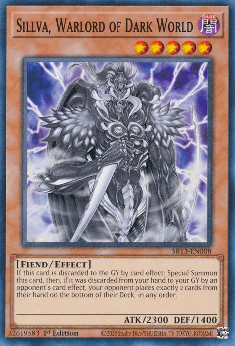 Sillva, Warlord of Dark World [SR13-EN008] Common - for just $0.10! 