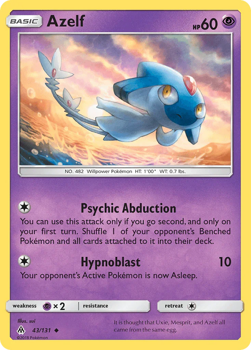 Azelf (43/131) [Sun & Moon: Forbidden Light] - for just $0.10! 