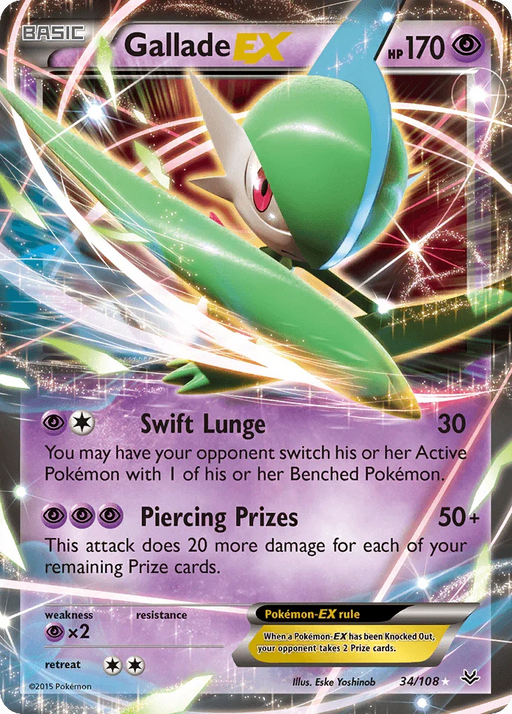 Gallade EX (34/108) [XY: Roaring Skies] - for just $1.30! 