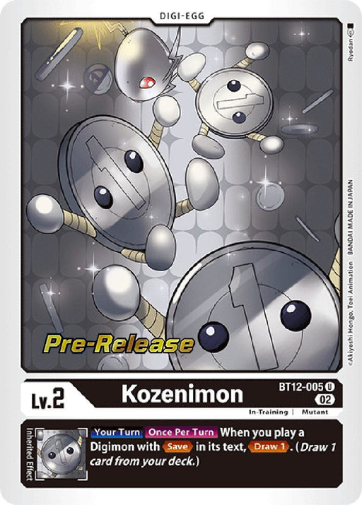 Kozenimon [BT12-005] [Across Time Pre-Release Cards] - Just $0.10! Shop now at Retro Gaming of Denver