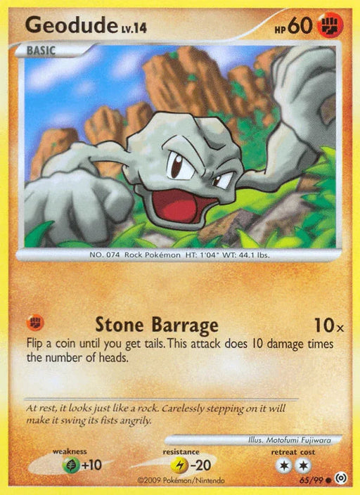 Geodude (65/99) [Platinum: Arceus] - for just $0.15! 