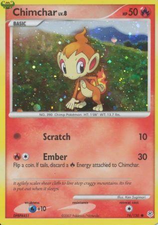 Chimchar (76/130) (Cosmos Holo) [Diamond & Pearl: Base Set] - for just $7.60! 