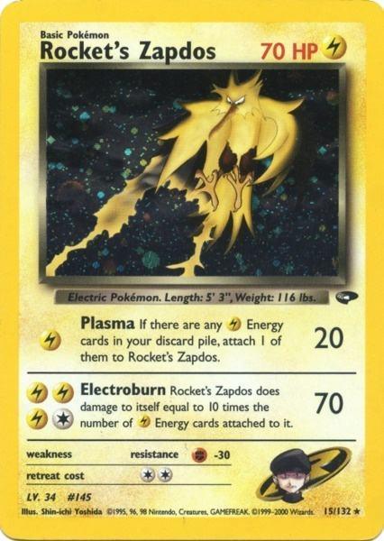 Rocket's Zapdos (15/132) [Gym Challenge Unlimited] - for just $37.85! 