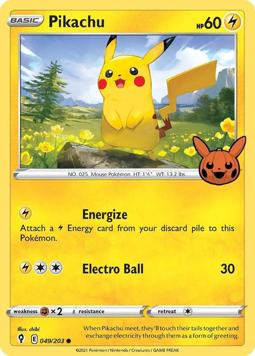 Pikachu (049/203) [Trick or Trade] - for just $0.25! 