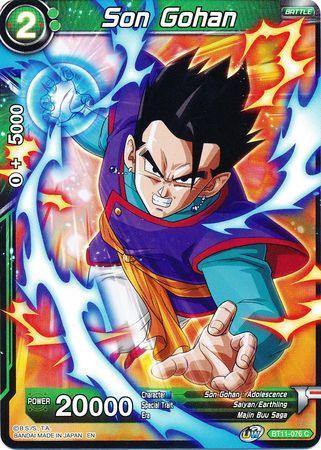 Son Gohan (Green) (BT11-076) [Vermilion Bloodline 2nd Edition] - for just $0.10! 