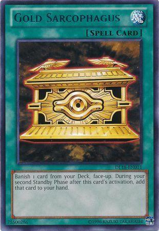 Gold Sarcophagus (Blue) [DL18-EN011] Rare - for just $1.55! 