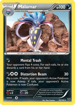 Malamar 076/146 - XY Base Set Reverse Holofoil - for just $0.30! 