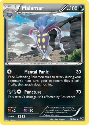 Malamar 077/146 - XY Base Set Reverse Holofoil - for just $0.18! 