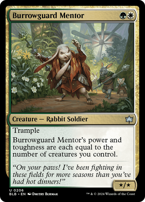 Burrowguard Mentor (BLB-206) - Bloomburrow - for just $0.06! 