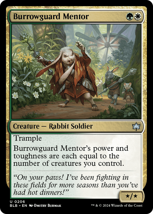 Burrowguard Mentor (BLB-206) - Bloomburrow - for just $0.06! 
