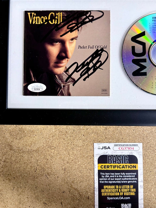 Vince Gill Framed & Signed “Pocket Full Of Gold” (1991) CD Booklet With JSA COA - for just $150! 