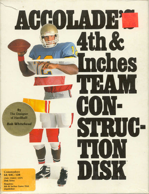 4th & Inches w/ Team Construction Disk (Commodore 64/128) - for just $0! 
