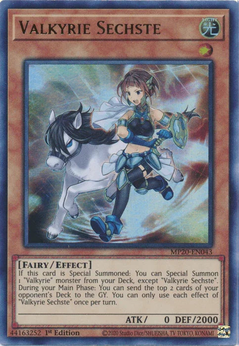 Valkyrie Sechste [MP20-EN043] Ultra Rare - for just $0.10! 