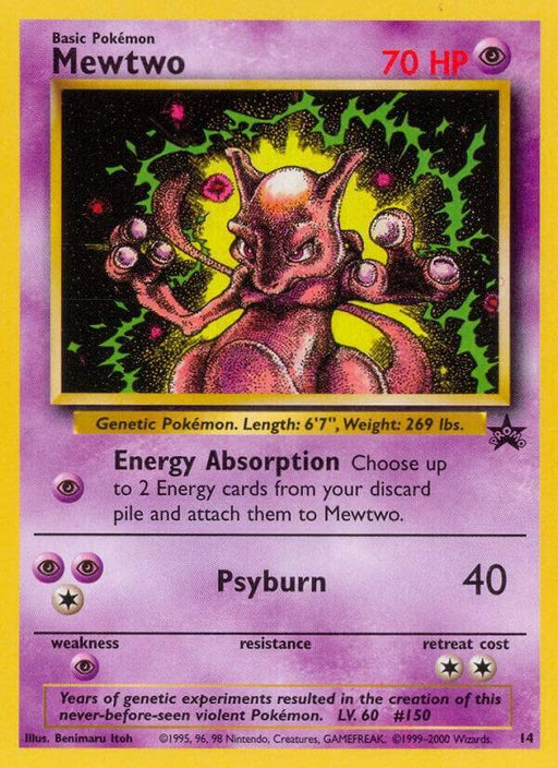 Mewtwo (14) [Wizards of the Coast: Black Star Promos] - for just $10.55! 