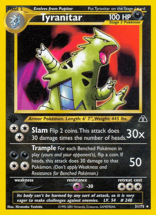 Tyranitar (31/75) [Neo Discovery 1st Edition] - for just $14.95! 