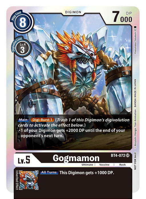 Gogmamon [BT4-072] (Event Pack 2) [Great Legend] - Just $2.80! Shop now at Retro Gaming of Denver