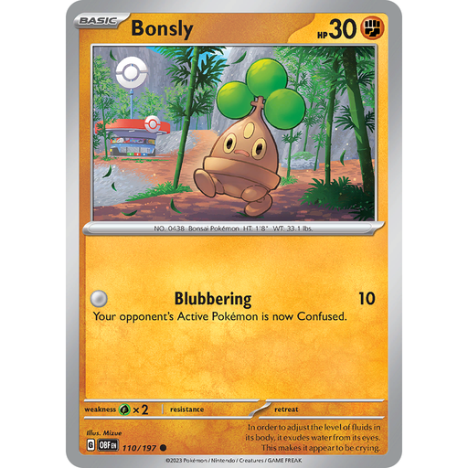 Bonsly (110/197) [Scarlet & Violet: Obsidian Flames] - Just $0.05! Shop now at Retro Gaming of Denver