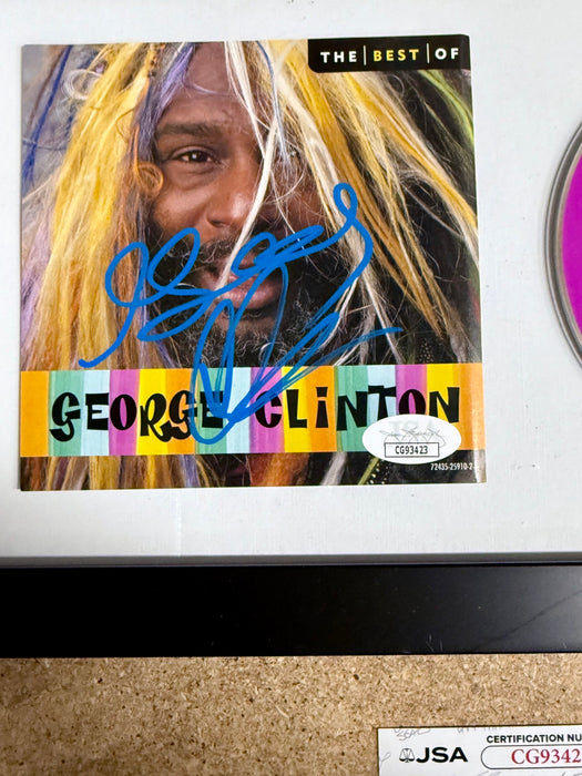 Funkadelic George Clinton Signed “The Best Of” (1996) Framed CD With JSA COA - for just $200! 