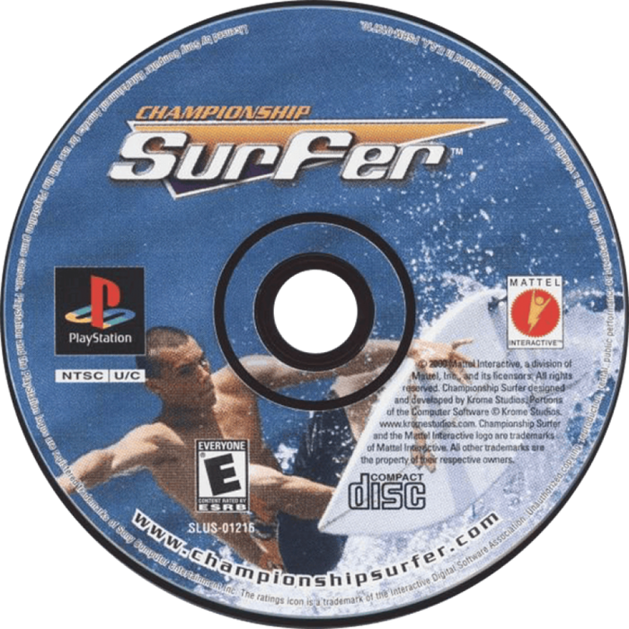 Championship Surfer – PlayStation 1 (PS1) - for just $0! 