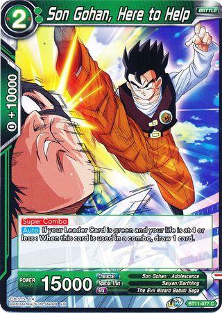 Son Gohan, Here to Help (BT11-077) [Vermilion Bloodline] - for just $0.10! 