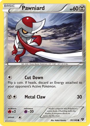 Pawniard 081/146 - XY Base Set Reverse Holofoil - for just $0.26! 