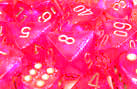 Borealis 2 Polyhedral Pink/Silver 7-Die Set - Just $10! Shop now at Retro Gaming of Denver