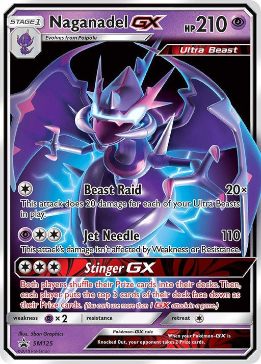 Naganadel GX (SM125) [Sun & Moon: Black Star Promos] - for just $4.25! 