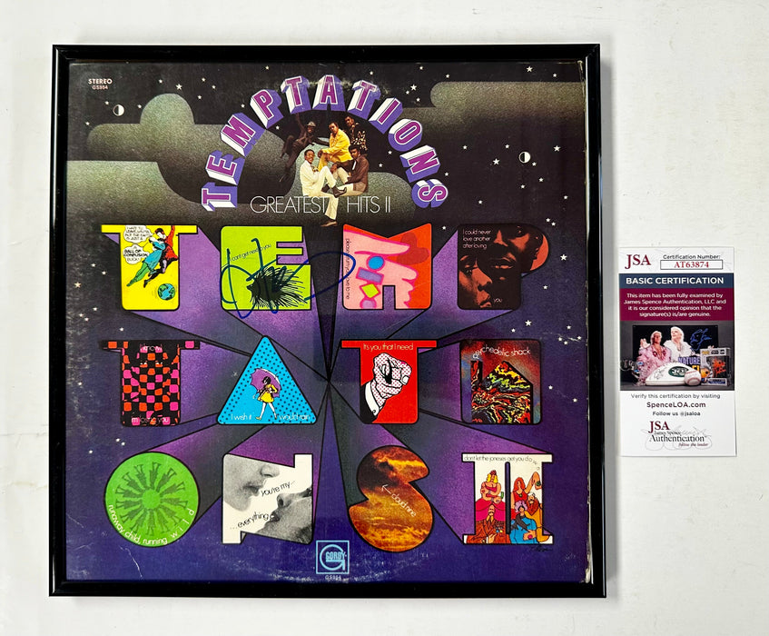 Otis Williams Signed & Framed Temptations: Greatest Hits II Vinyl With JSA COA - for just $150! 