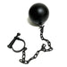 Foam Rubber Ball with Plastic Chain & Prop Leg Iron - Action Prop - for just $90! 