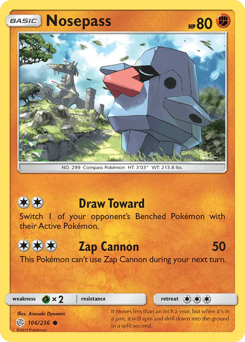 Nosepass (106/236) [Sun & Moon: Cosmic Eclipse] - for just $0.10! 