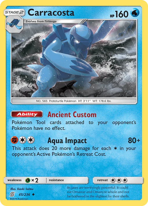 Carracosta (45/236) [Sun & Moon: Unified Minds] - for just $0.10! 