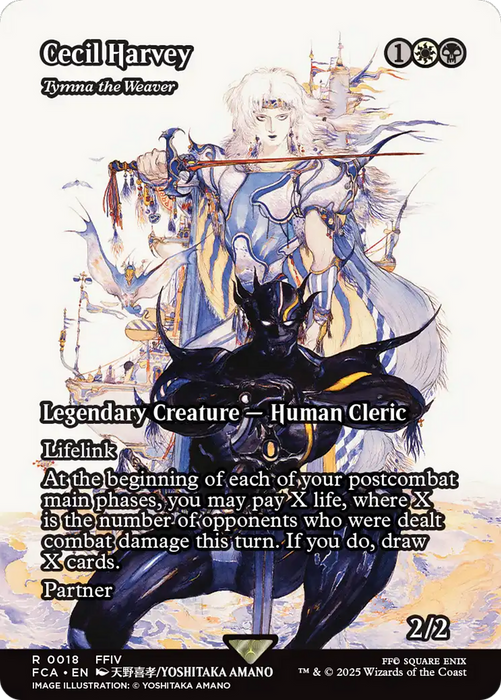 Cecil Harvey - Tymna the Weaver (Showcase) (FCA-018) - FINAL FANTASY: Through the Ages / Cecil Harvey (Borderless) Foil - for just $17.84! 