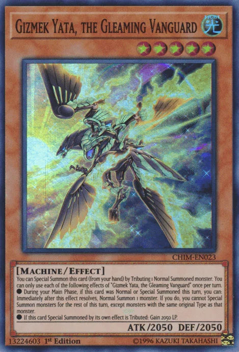 Gizmek Yata, the Gleaming Vanguard [CHIM-EN023] Super Rare - for just $0.10! 