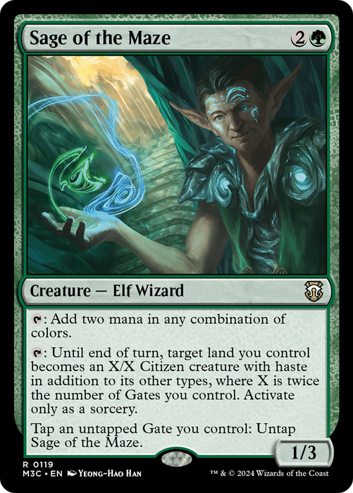 Sage of the Maze (M3C-119) - Modern Horizons 3 Commander - for just $0.07! 