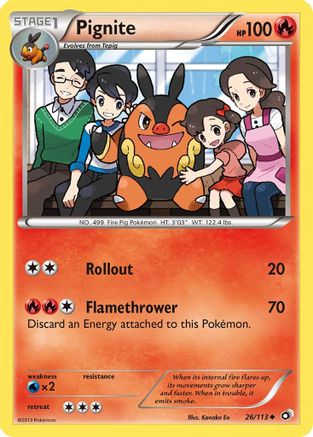 Pignite 026/113 - Legendary Treasures Reverse Holofoil - for just $3.70! 
