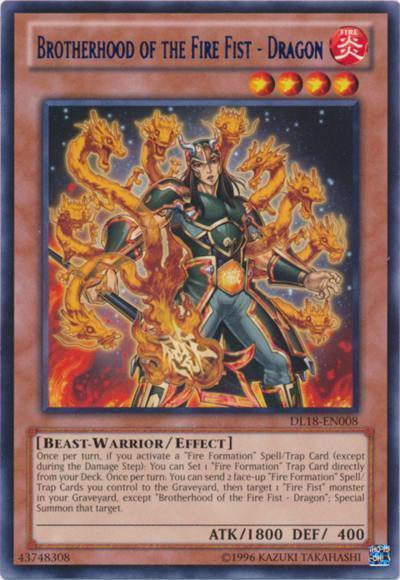 Brotherhood of the Fire Fist - Dragon (Purple) [DL18-EN008] Rare - for just $0.70! 