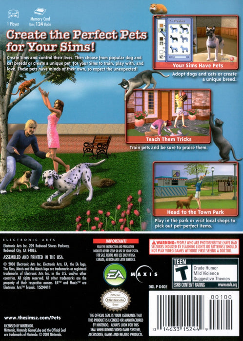 The Sims 2: Pets – GameCube (GC) - for just $12.99! 