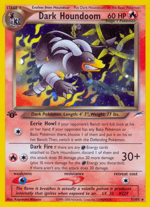 Dark Houndoom (7/105) [Neo Destiny 1st Edition] - for just $100! 