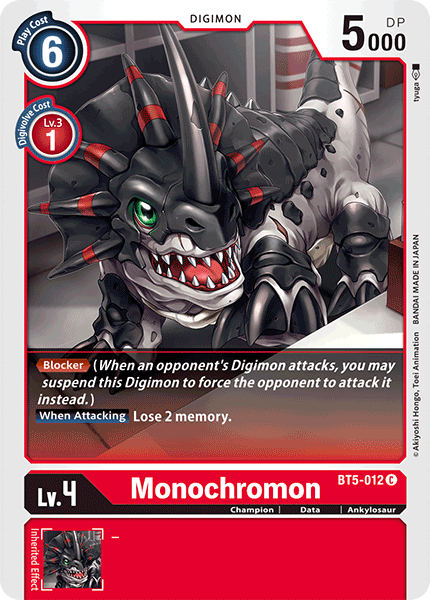 Monochromon [BT5-012] [Battle of Omni] - Just $0.09! Shop now at Retro Gaming of Denver