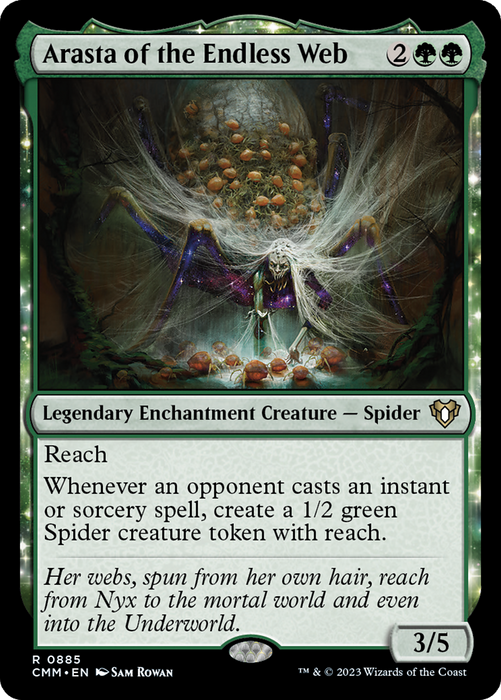 Arasta of the Endless Web (CMM-885) - Commander Masters: (enchantment) - for just $0.18! 