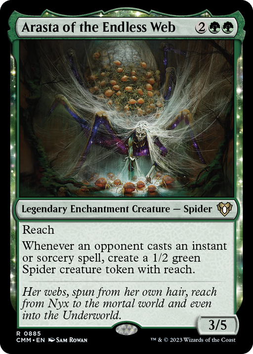 Arasta of the Endless Web (CMM-885) - Commander Masters: (enchantment) - for just $0.18! 