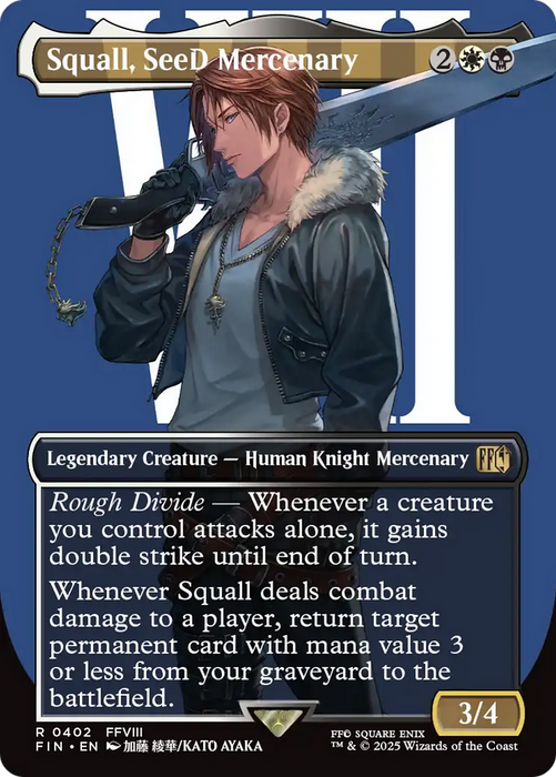 Squall, SeeD Mercenary (FIN-402) - FINAL FANTASY (Borderless) Foil - for just $1.65! 
